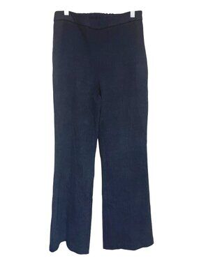 Maison D Amelie Black Wide Leg Pants Womens Size 6 Cotton Blend